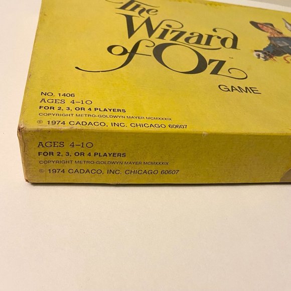 Vintage 1974 Wizard of Oz Board Game Cadaco Bilingual French Game Complete - Picture 2 of 12